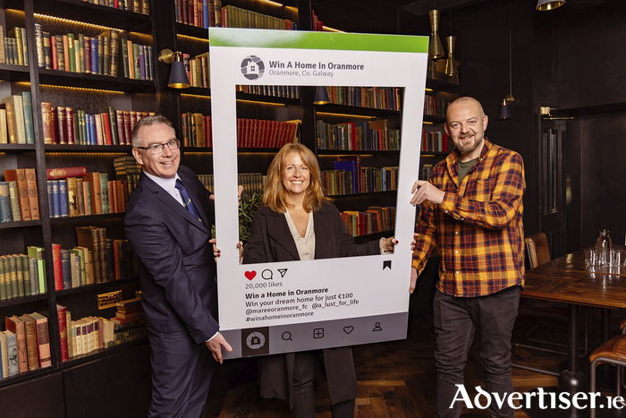 L-R: Niall McBride - Maree Oranmore Football Club, Bernie Keogh - A Lust for Life, Dara Gallagher - AVCOM 