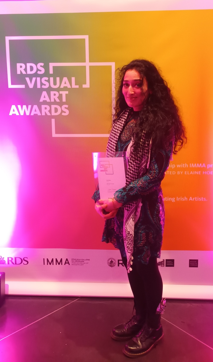 ATU art graduate Taim Haimet won the prestigious ‘Taylor Art Award’ at the Royal Dublin Society Visual Art Awards