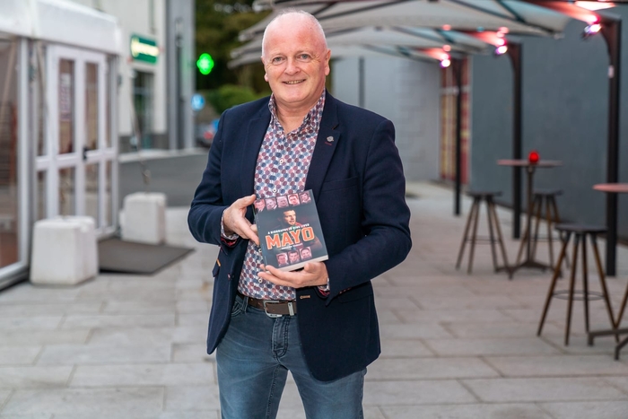 Galway Advertiser editor and writer Declan Varley pictured at the launch of his work Mayo — A Biography in Nine Lives. 