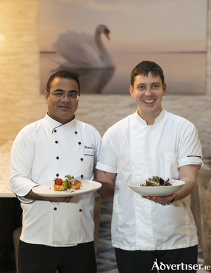 Executive Head Chef Narendra Sharma and Lir Bar Sous Chef Pavel Merlin