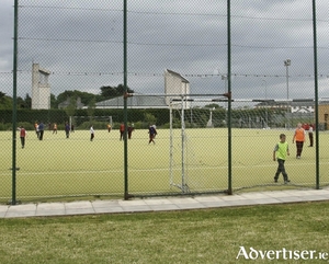 An example of 15-year-old astro turf pitches in Oranmore. Photo: Mike Shaughnessy.