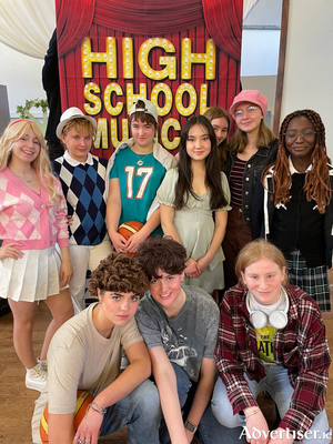 Cast members of Taylor&#039;s Hill&#039;s 42nd annual 5th Year Concert, &#039;High School Musical&#039;