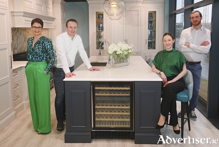 Sinead Fannon and Mark Lohan with Alannah Grehan and John Dooley of Mark Lohan Kitchens. Photo: Mike Shaughnessy 