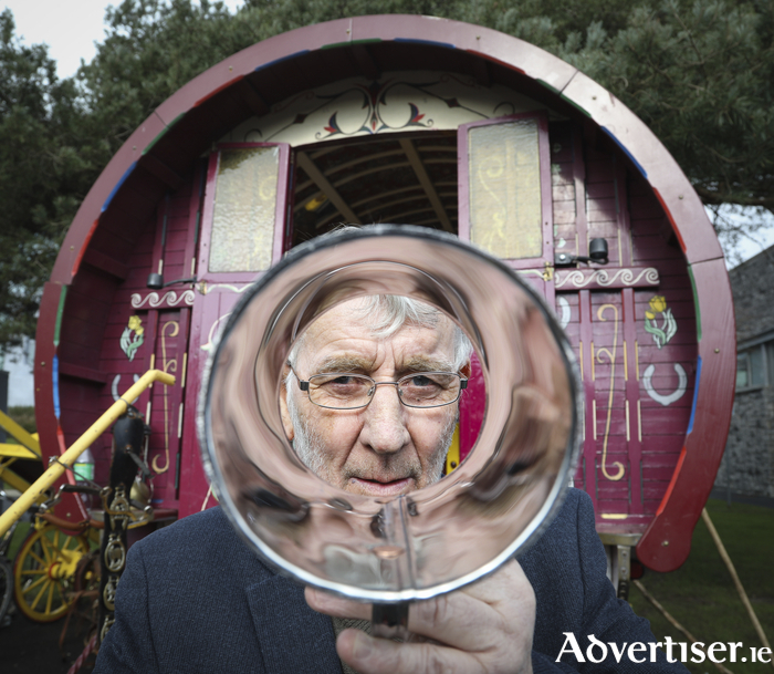 Tinsmith Tom McDonnell from Dublin at University of Galway for Traveller Ethnicity Day. Photo by Aengus McMahon.

