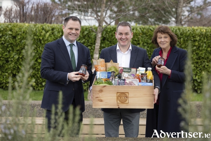 Pictured at the launch of Lidl’s new Supplier and Business Partner Impact Report for 2023 are from left Neale Richmond, Minister of State for Business, Employment and Retail;  J.P. Scally, CEO of Lidl Ireland and Northern Ireland;  and Florrie Purcell, founder of The Scullery - Lidl’s longstanding supplier since 2010. Released today, the report revealed that more than €1.6 billion worth of goods and services was procured from Irish suppliers and business partners by the retailer in 2023. A total of €1.1 billion worth of goods was procured from the Irish agri-food industry, with an additional €500 million worth of services provided by local businesses to support its Irish operations. Of that €1.1 billion, €800 million stayed within Lidl Ireland’s operations to be sold through its local store network and €300 million was exported internationally through Lidl’s expansive network of stores showcasing the best of Irish produce on the global stage. Lidl continues to give Irish producers unrivalled access to local and international markets supporting the growth and success of Irish produce worldwide. Pic:Naoise Culhane-no feeLidl’s new Supplier and Business Partner Impact Report for 2023.
