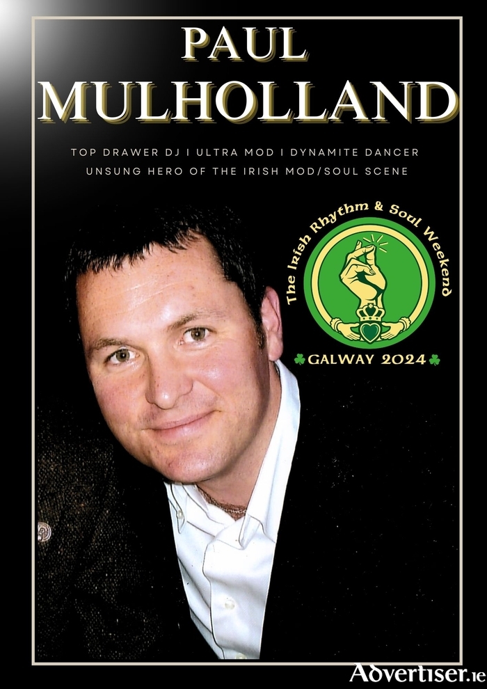 Athenry's Paul Mulholland will play at Rhythm & Soul Weekend