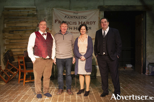 The director and cast of DAD&#039;s Faith Healer by Brian Friel 