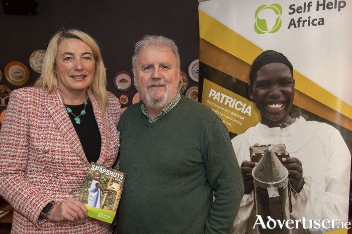 Mary Grealish of the Kings Head and Ronan Scully of Self Help Africa. Photo: Andrew Downes (Xposure) 
