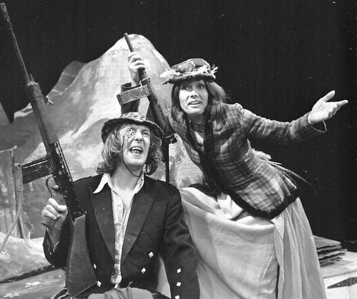 Cast members of 7:84 on their 1974 Irish tour. 