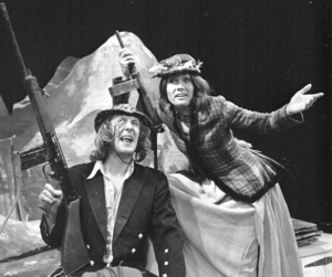 Cast members of 7:84 on their 1974 Irish tour. 