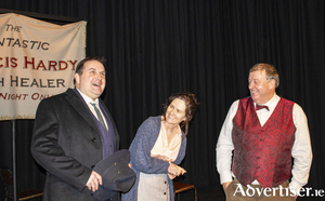 Dunmore actors Ollie Turner, Eleanor Sheridan, and Martin Silke in &#039;Faith Healer&#039;