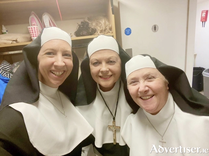 In the habit — Michelle Lyons, Geraldine Holmes and Joan Gildea . 