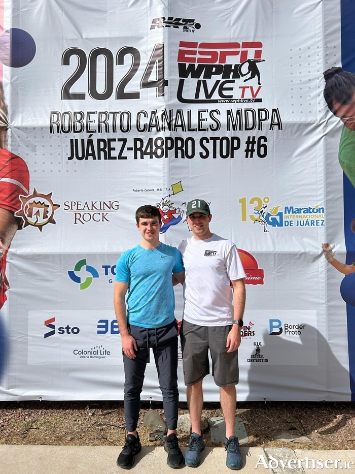 Diarmuid and Martin Mulkerrins of Moycullen, in Mexico