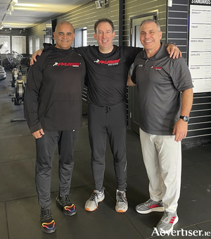 John Cirilo (Left) and Bill Parisi (Right) both from the Parisi Speed School with Declan Monaghan of Galway Speed School who certified as a coach at the Parisi Speed School Certification course held in Ireland last weekend. The Parisi Speed School has trained over one million athletes using science and sports psychology to help every athlete reach their potential.