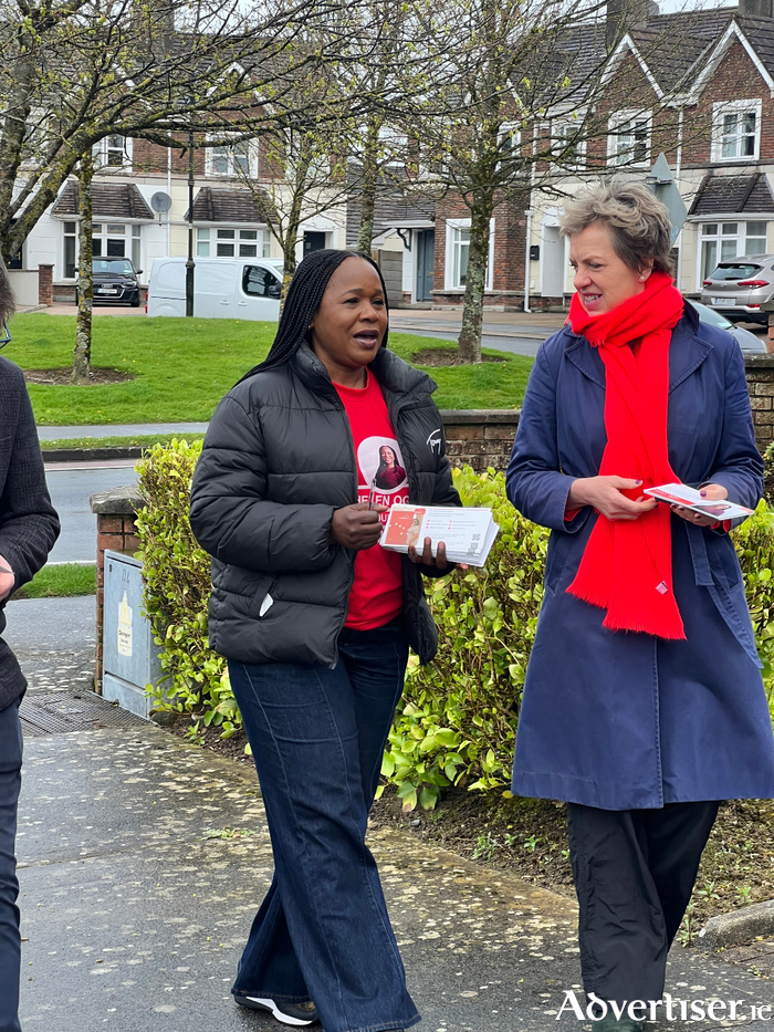 Helen Ogbu and Labour leader Ivana Bacik