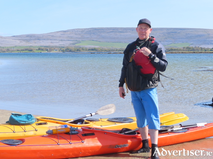 Patrick O' Regan, North Clare Sea Kayaking. Photo: Hannah Martin.