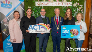 Pictured at the announcement of the Cathaoirleach?s Gala Ball (left to right) Liadhan Keady, A/County Secretary, Galway County Council; Siobhan Carroll of Act for Meningitis; Rory Fitzpatrick, General Manager, Clayton Hotel Galway; Cllr. Liam Carroll, Cathaoirleach of the County of Galway; and Maura Moran and Eithna Moran of i4Life. Photo Galway County Council. 
