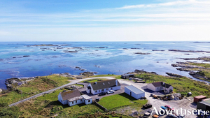 Aerial view of the property. 