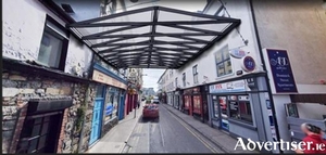 Designer's impression of proposed street awning for Dominick Street