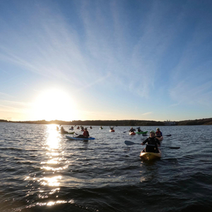 Rusheen Bay Windsurfing, image taken from @rusheenbay on Instagram. 