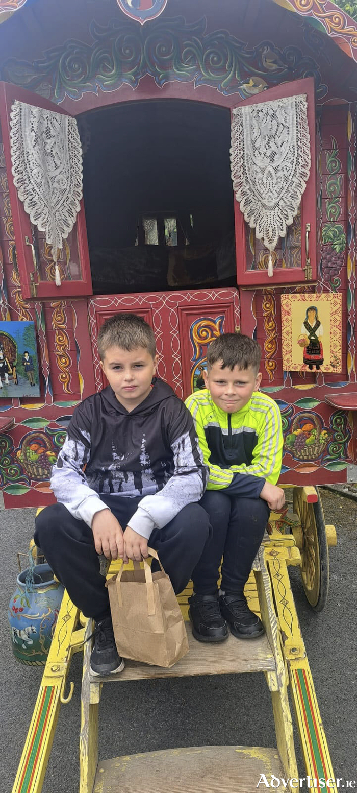 Francis Mongan and John Paul O’Loughlin pictured at the BounceBack Recycling Traveller Pride event last weekend.