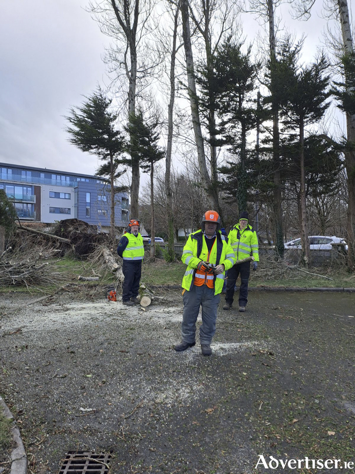 City Council staff begin the clean-up in Kingston 