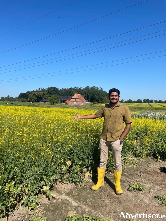 A large-scale field trial on oil seed rape conducted by Shreyas Beedubail, one of 11 PhD students involved in the Episeedlink project. Shreyas conducted this trial in Asendorf, Germany, during his secondment at Deutsche Saatveredelung AG (DSV), which involved screening the efficacy of BioAtlantis' Molecular Seed Priming agents under field trial conditions. DSV is one of the leading plant breeding and seed companies in Germany. Photo Credit: Deutsche Saatveredelung AG (DSV)