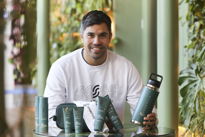 Current MBA student at University of Galway, Jarrad Butler, founder of Sportskn Skincare and former player at Connaught Rugby. Photo Martina Regan.