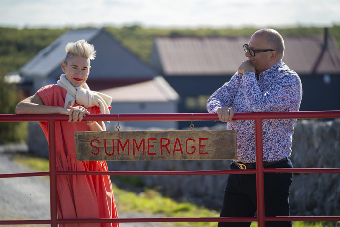 Aoibheann McNamara and Hugh Wallace pictured at the house to be featured in Sunday's Great House Revival on RTE 1.
