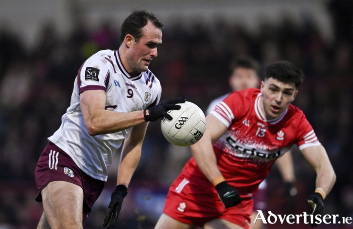 John Maher of Galway during the Allianz Football League Division 1 match between Derry and Galway at Celtic Park in Derry. Photo by Ramsey Cardy/Sportsfile