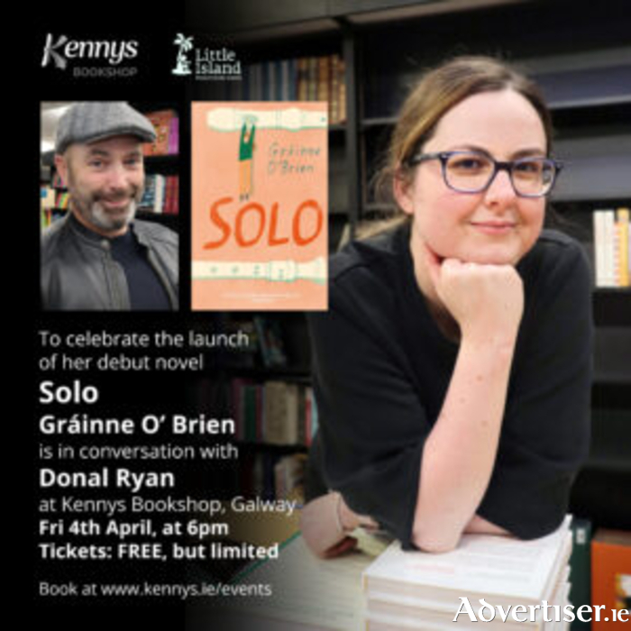 The debut novel by Irish author Gráinne O’Brien will be officially launched at Kennys on Friday, April 4