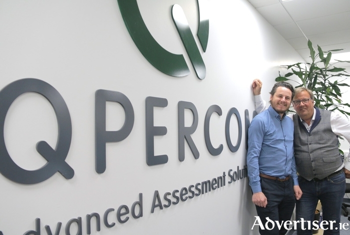 The founders of Qpercom, David Cunningham (left) and Dr Thomas Kropmans.