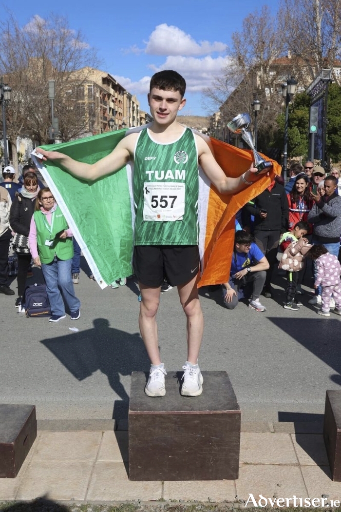 National champion race walker Matthew Newell of Tuam AC.