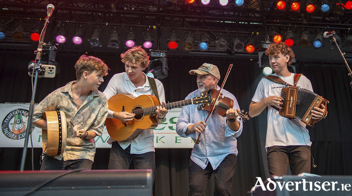 The award-winning Byrne Brothers on stage