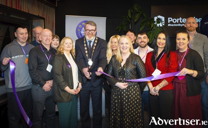 At the Recovery City launch event (L-R): Séan McDermott, Joe O Neill, Michéal Durcan, Aisling Colreavy, Mags Dillon, Deputy Mayor of the City of Galway - Cllr Niall Mc Nelis, Professor Jo-Hanna Ivers, Linda Sice-Brogan, Ciaran Hanniffy, Stephen McEvaddy, Leanne Abery, Orla Walshe and Tim Fitzgerald