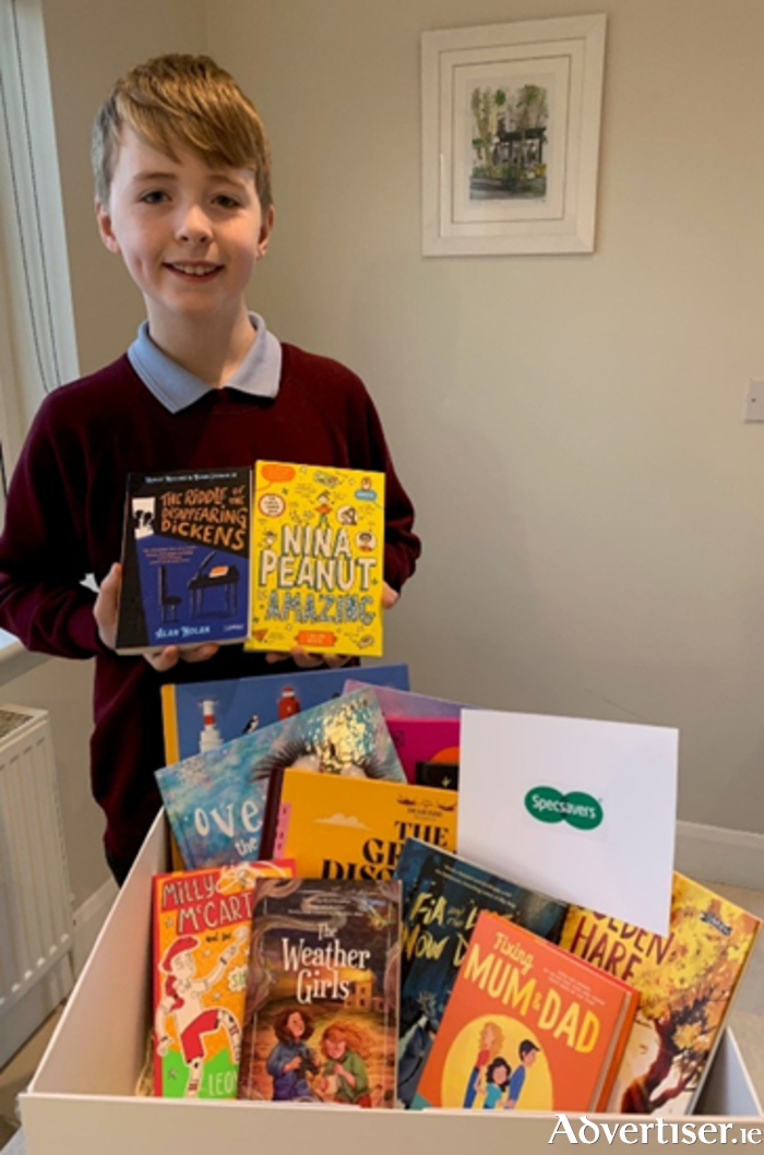 Darragh O’Keeffe from Claregalway, a runner up of the national Specsavers Irish Book Awards short story competition.