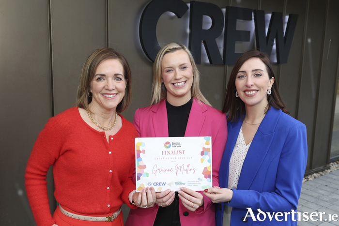 Empowering Irish creativity on the global stage: Niamh Costello, CEO of CREW, Grainne Mullins, CEO of Grá Chocolates, and Teresa Hooks, Regional Development Executive at WDC, at the launch of CBC Ireland 2025. Applications are now open for Ireland’s Creative Business Cup: Developing the creative entrepreneurs of tomorrow. Learn more: www.crewdigital.ie.