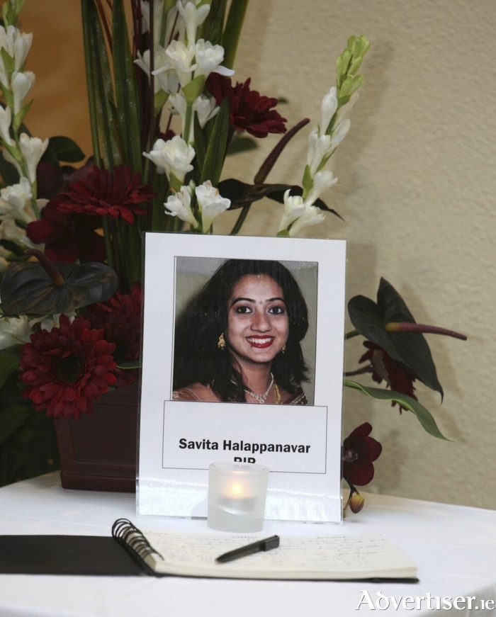 The book of condolence for Savita Halappanavar in City Hall following her death in October 2012. Picture: Hany Marzouk.