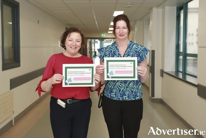 Niamh O’Brien, Patient Advice and Liaison Service Coordinator, GUH and Marie Lyons, Operational Assistant Director of Nursing, UHG.