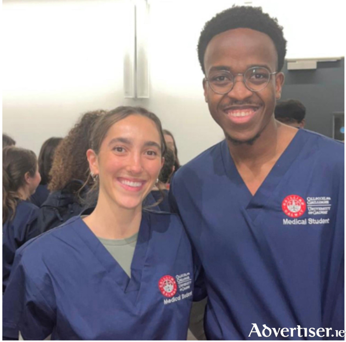 University of Galway students Alllie Seminer and Alfredi Mulihano.