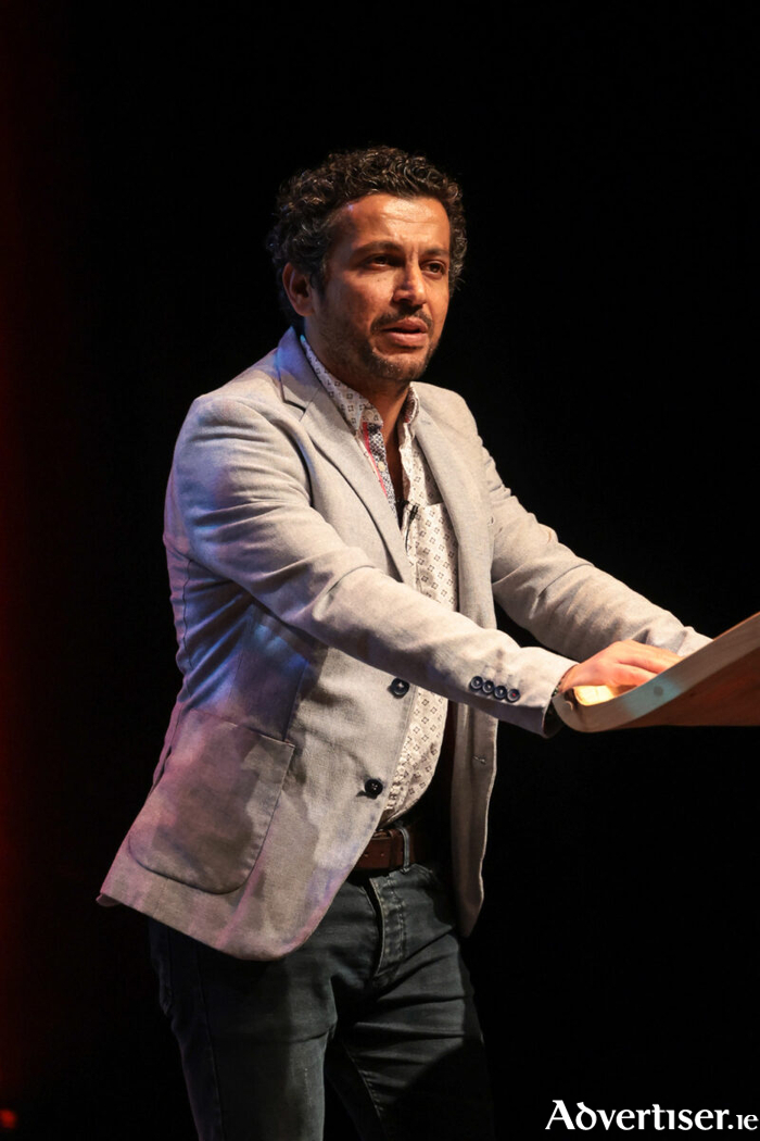Ahmed Masoud delivered the 2025 Cúirt Lecture in the Town Hall Theatre 