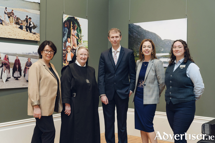 From left: Liz McConnell, executive director of the Kylemore Trust, Mother Karol O’Connell OSB, Abbess; Professor John Breslin, co-author; Dr Sarah-Anne Buckley, co-author; and Melena Hogan, Kylemore Abbey Experiences Manager.