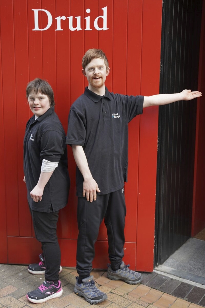 Blue Teapot's Maria Hannon and Jack Walsh prepare for audiences on Druid Lane