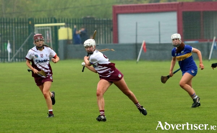 Sinead Feeney takes aim in her side's All-Ireland semi-final victory over Tipperary. Photo: Alan Leonard
