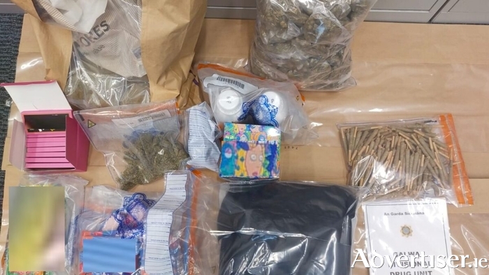 The drugs seized in Renmore last Friday, April 18