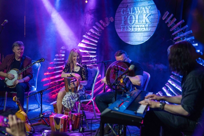 Sharon Shannon and friends at last year's Folk Festival