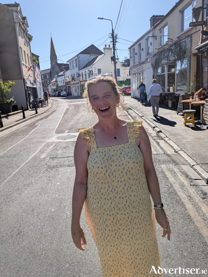 Councillor Eibhlín Seoighthe on William Street West.