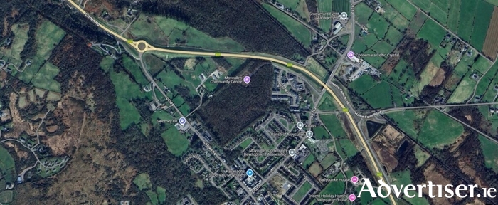 Location of proposed Moycullen Community Centre in Killarainey Woods (Image: Google Maps)