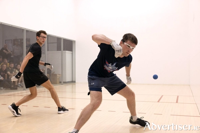 Mulkerrins keeps his eye on the ball on his way to victory at the USHA Nationals.