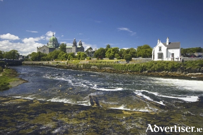 Weir Lodge (c1899), viewed from Galway's Salmon Weir, needs substantial renovation. (Photo: IFI)